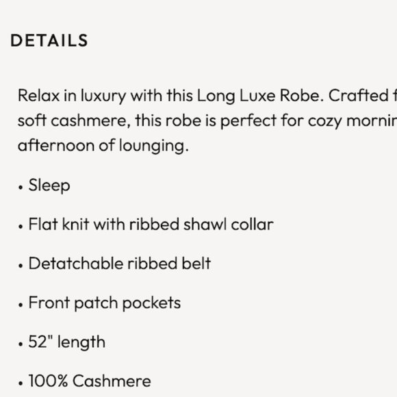 GORGEOUS and cozy soft 100% cashmere lounge robe… - Picture 12 of 12